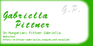 gabriella pittner business card